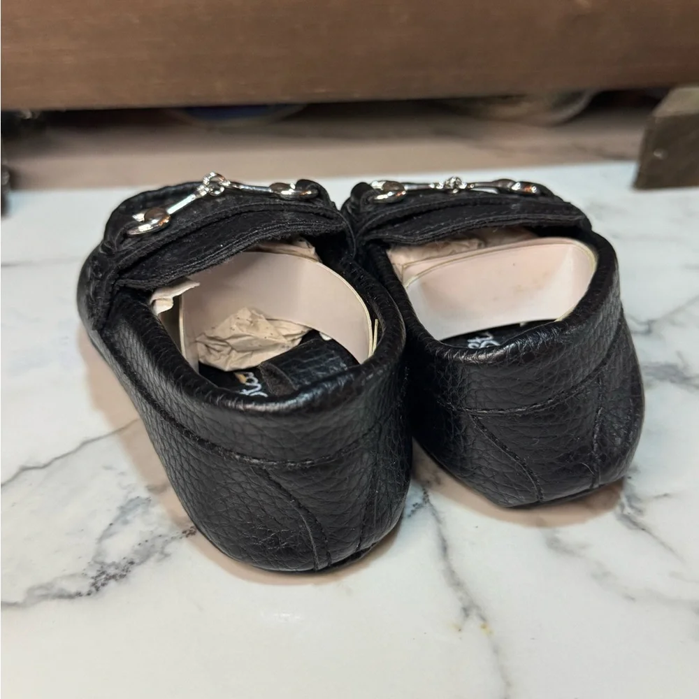4/$15 Rising Star Black Moccasin Shoes for Infants